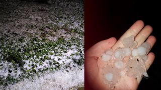 VÍDEO: Chuva de granizo atinge divisa de Dom Feliciano com São Jerônimo