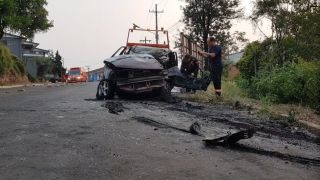 Homem morre e outro fica ferido com gravidade em colisão com poste em Santa Rosa