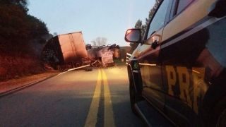 Acidente entre dois caminhões deixa uma pessoa morta em Santa Margarida do Sul