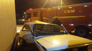 Mulher sofre escoriações na face em acidente de trânsito em São Lourenço do Sul