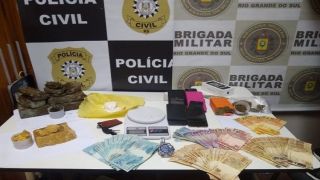 Homem é preso e adolescente é apreendido pela Polícia Civil e Brigada Militar em Jaguarão