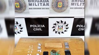 Ação conjunta da polícia apreendeu drogas em Barão do Triunfo