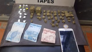 Mulher é presa pela Brigada Militar acusada de tráfico de drogas em Tapes