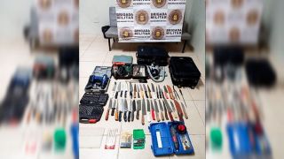 Ladrão foi preso em flagrante com malas cheias de objetos roubados em Camaquã