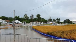 Temporal provoca estragos e interrompe programação da Abertura da Colheita do Arroz