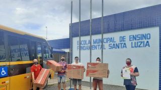 SMECD de Chuvisca realizou entrega de ar condicionado para escolas