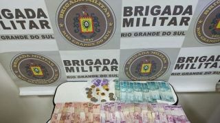 Brigada Militar de Camaquã prende um homem por tráfico de drogas
