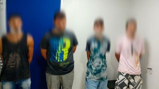 BM Prendeu quatro jovens que roubaram e queimaram veículo em Cerro Grande do Sul