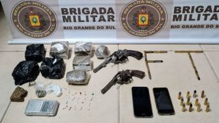 BM apreende adolescente com arma e drogas em Camaquã