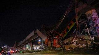  Viaduto desaba, trem do Metrô cai em avenida no México e deixa mortos e feridos