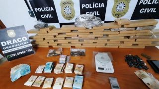 Pai e filho são presos por tráfico de drogas em Uruguaiana, na Região da Fronteira Oeste do RS