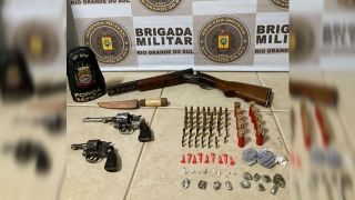 Brigada Militar prendeu homens com drogas e armas em Camaquã