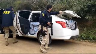 PRF prendeu contrabandista de cigarro que tentou atropelar policial