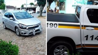 Acidente no Centro de Camaquã envolve três veículos e deixa três feridos
