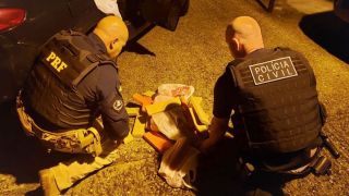 PRF e PC prenderam traficante com 14 kg de maconha na BR-116