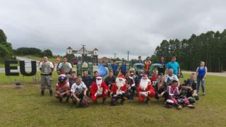 Equipe Velotrilha distribui doações em Chuvisca e Camaquã em 1° Natal Solidário