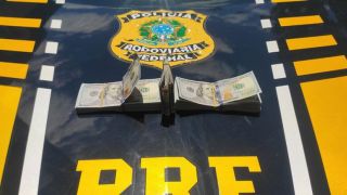 PRF apreende 25 mil dólares escondidos dentro de banco de carro