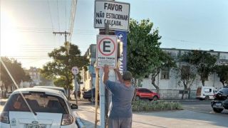 Divisão de Trânsito de Camaquã realiza manutenções