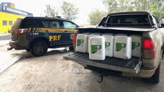 Polícia intercepta pai e filho em fuga com carga de agrotóxicos contrabandeados na BR-290, em Alegrete