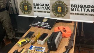 Operação policial prende quatro pessoas em Tapes