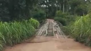 VÍDEO: Internauta faz reclamação sobre as más condições da Ponte da Vila Fátima