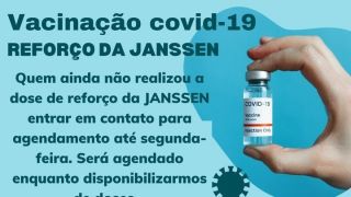 Chuvisca convida moradores a fazerem dose de reforço da vacina Janssen contra Covid-19