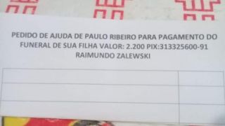 Família pede ajuda para poder pagar Funeral de filha