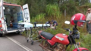 Identificado homem que sofreu acidente de moto na ERS-350, perto da Ponte do Sutil