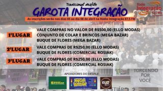 Hoje é o último dia para se inscrever para o Tradicional Desfile Garota Integração FM 2022