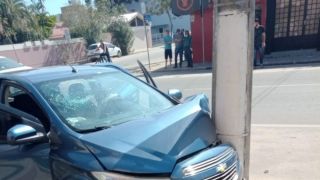 Acidente entre dois veículos é registrado nesta sexta-feira no centro de Camaquã