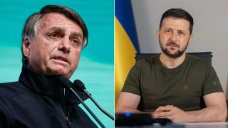 Bolsonaro e presidente da Ucrânia conversam sobre exportações de grãos e sanções contra a Rússia