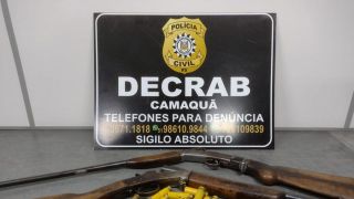 Decrab Camaquã apreende armas e munições durante operação