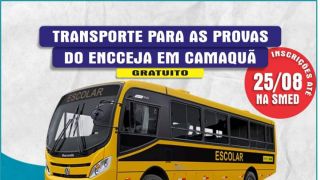 Ônibus para provas do ENCCEJA será disponibilizado gratuitamente em Dom Feliciano 