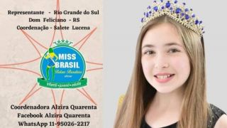 Donfelicianense Miss Brasil Kids 2021 irá representar o Município em São Paulo