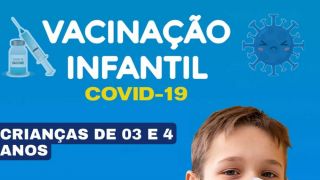 Continua a Vacinação contra a COVI-19 para CRIANÇAS a partir de 3 anos