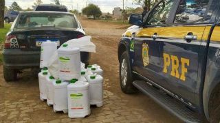 Homem é preso transportando 400 litros de agrotóxicos ilegais em São Borja