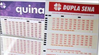 Hoje tem sorteio da Quina acumulada e da Dupla Sena com mais de R$ 10 milhões