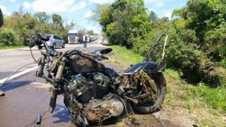 Motociclista morre após colisão frontal na BR-392 em Santa Maria