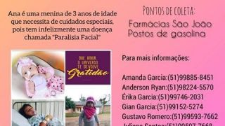 Estudantes fazem campanha para ajudar criança que sofre de paralisia infantil