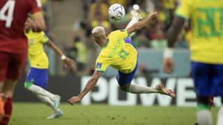 Richarlison diz que gol de voleio na estreia do Brasil na Copa foi um dos mais bonitos da sua carreira