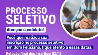 Saiu hoje (02) a relação final dos inscritos no Processo Seletivo da Secretaria de Educação