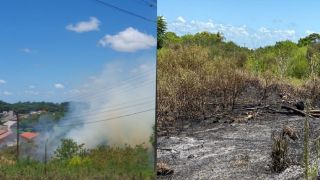 Bombeiros controlam incêndio no bairro Jardim do Forte em Camaquã