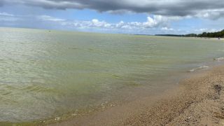 Entenda porque a Praia de Arambaré está com água na tonalidade verde