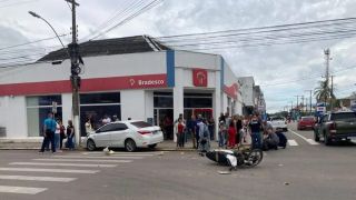 Motociclista fica ferido em acidente no Centro de Camaquã