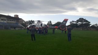 Helicóptero da PM de São Paulo é utilizado para remover paciente de Camaquã para Porto Alegre