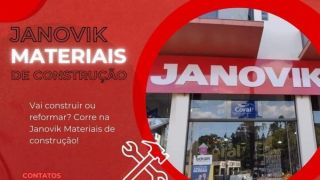 Vai construir ou reformar? Corre na Janovik Materiais de construção!