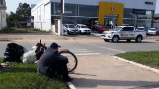 Ciclista é atropelado nesta manhã em Camaquã