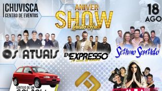 Neste domingo acontecerá o 4° Anivershow da TJ Produções 