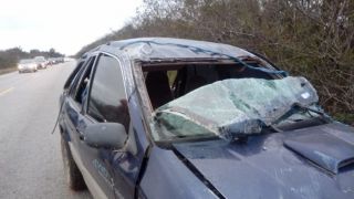 Três veículos se envolvem em acidente na ERS-350 em Arambaré
