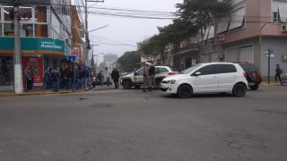 Acidente na área central de Camaquã, deixa o transito complicado